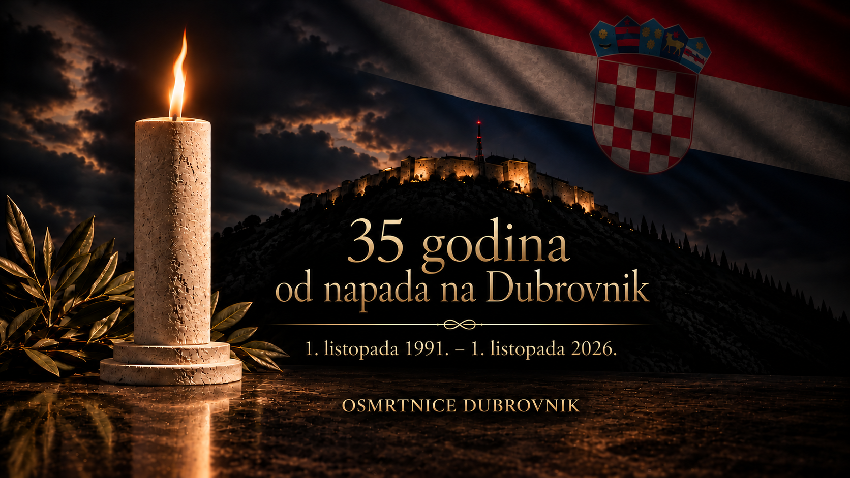 35 godina od napada na Dubrovnik: U slobodi se sjećamo, vijencima i molitvom zahvaljujemo onima koji su nam je darovali